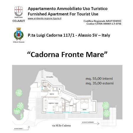 Cadorna Fronte Mare Daire Alassio Dış mekan fotoğraf